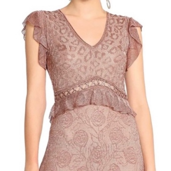 Roberto Cavalli Ruffle-trimmed Crochet-knit Dress - Picture 3 of 16